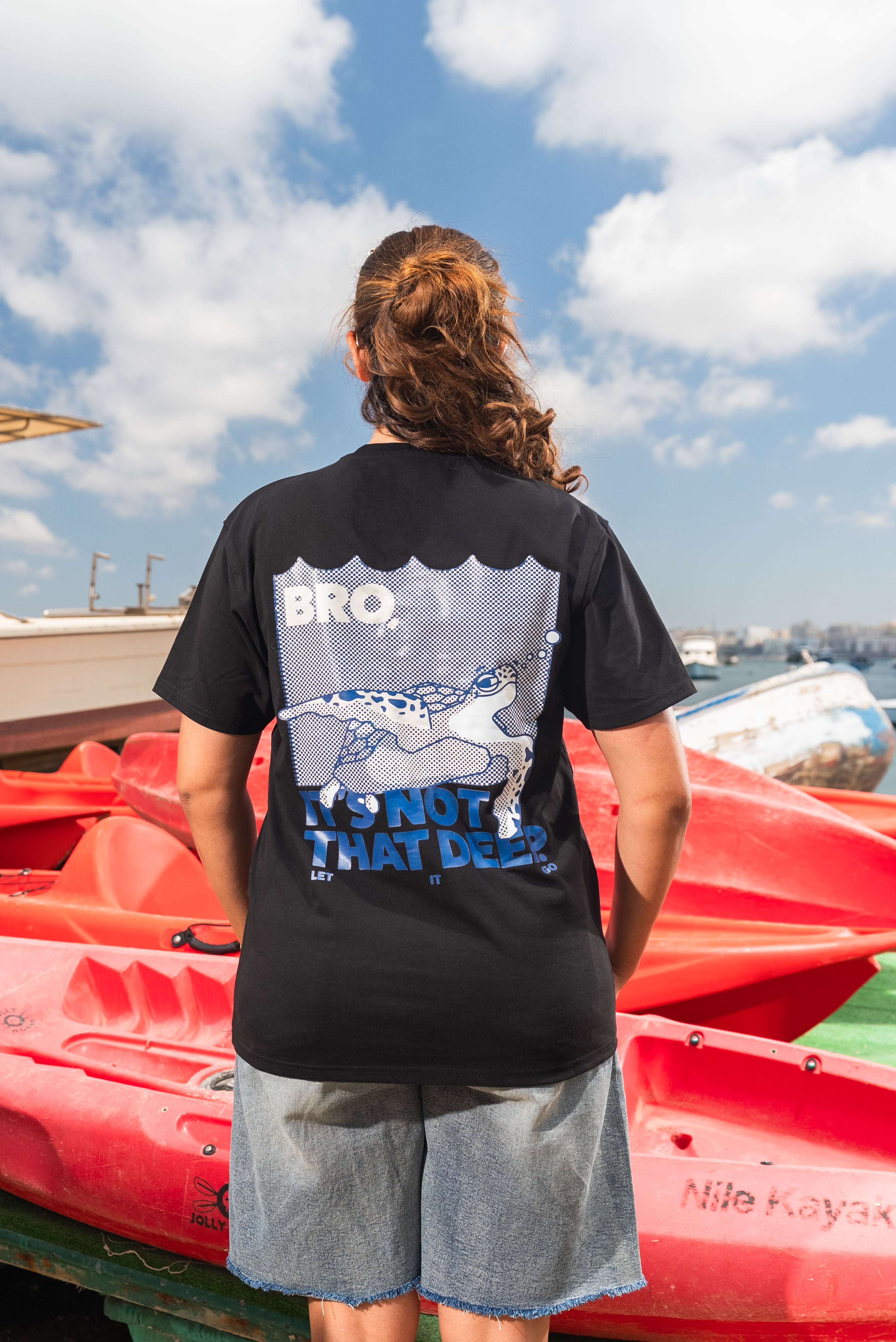 "Bro, It's not that deep" Tee in Black